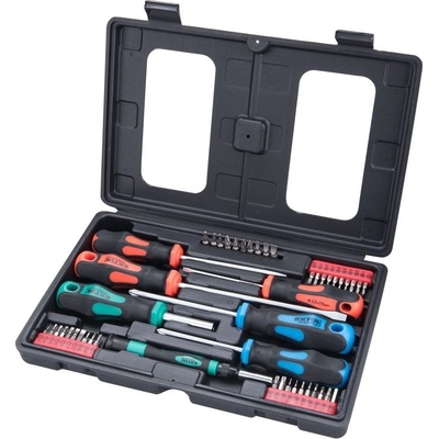 EXTOL PREMIUM 8819258 šroubováky a hroty sada 47ks, 1/4" hroty a 4mm mini hroty, CrV