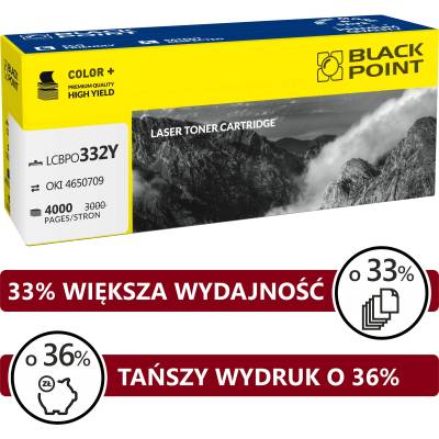 Compatible Тонер Black Point LCBPOC332Y, жълт (BLOKI332YEBW)