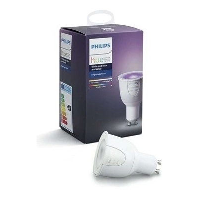 Philips Hue 8719514339880 LED žárovka 1x5W GU10 350lm 2000-6500K Bluetooth, stmívatelná, White and Color Ambiance, bílá