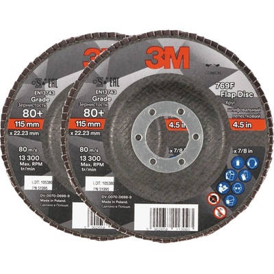 3M 769F Lamelový Kotouč 115 mm 80 7100196789 2 ks