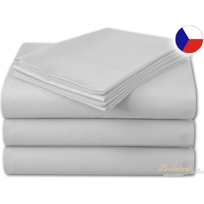 Brotex Prostěradlo bavlna světle šedé 240x230