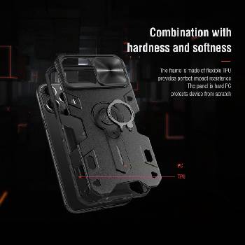 Nillkin Гръб Nillkin cam shield armor за Iphone 13 Pro Max - Черен (6902048223059)