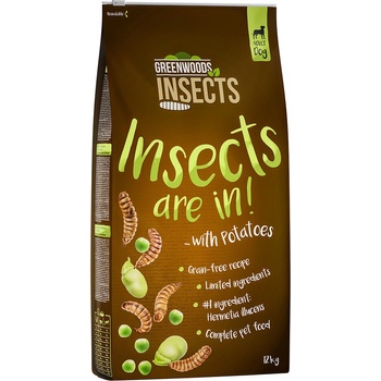 Greenwoods Insects hmyz so zemiakmi hráškom a bôbom obyčajným 12 kg