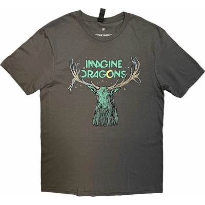 Imagine Dragons tričko Elk in Stars šedé