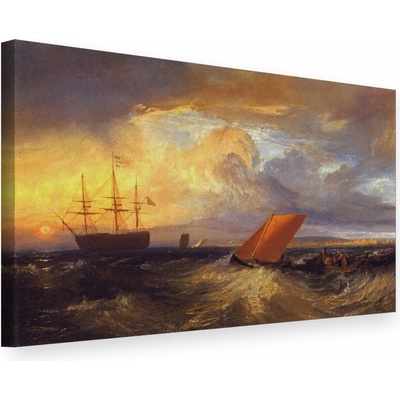 Obraz na plátne SHEERNESS VISTA DAL NORE – William Turner - 100x70 cm