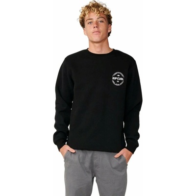 Rip curl mikina Staple Crew Black Černá