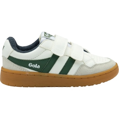 Gola Детски маратонки Gola Kid's Eagle Strap Sneakers - White / Evergreen / Navy - размер 11K (UK) (702-3222-0414)