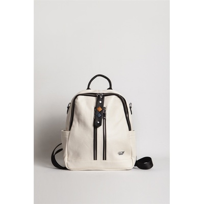 Jacket Club Дамска раница ÇÇs-16828 - Бяла #333904 (333904_Бежов)