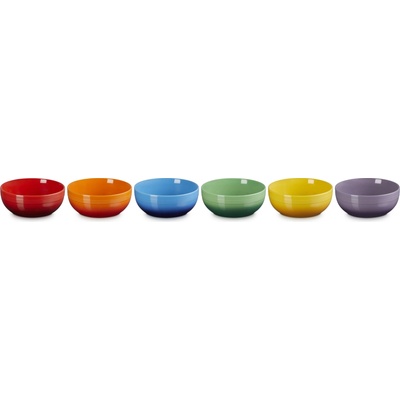Le Creuset Misky Rainbow Coupe farebné 16 cm 6 ks