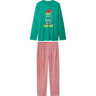 esmara Men pánské vánoční pyžamo zelená – Zboží Mobilmania
