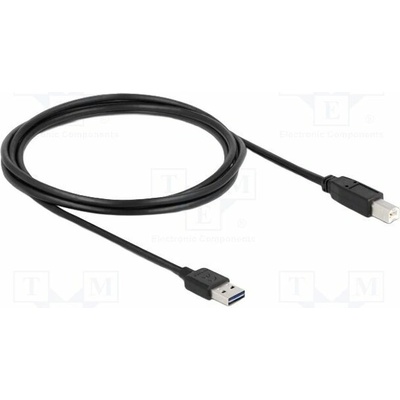 Delock 83359 USB 2.0 USB A zástrčka dvoustranná USB B vidlice 2m