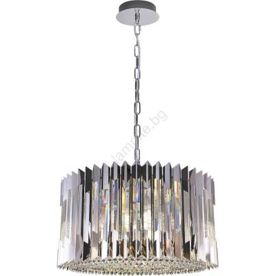 MILAGRO Пендел RITZ 12xE14/40W/230V Ø 54 см лъскав хром (MI2709)