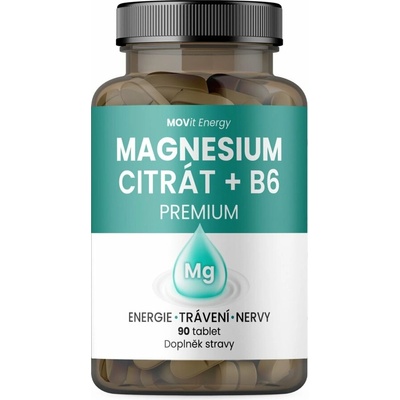 MOVit Magnézium citrát 100 mg + B6 90 tabliet