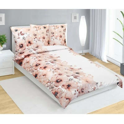 Bellatex satén obliečky Flower salmon 140x220 70x90 140x220 70x90