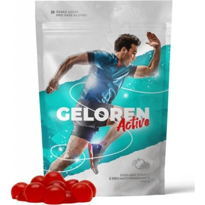Geloren Active červený pomeranč kloubní výživa 400 g 90 želé