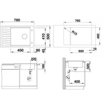 Image 1 of BLANCO ELON XL 6 S (524853)