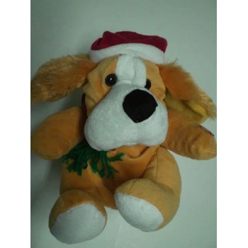 Image 1 of Плюшена играчка интерактивно Куче с коледна шапка и шал