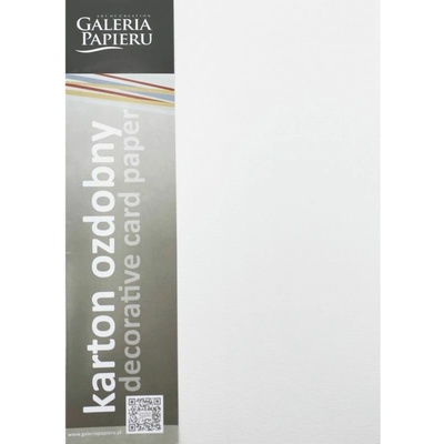 Galeria Papieru Texturovaný papír Standard A4 bílý se strukturou kůry vhodný do tiskárny 230 g/m2 20 ks