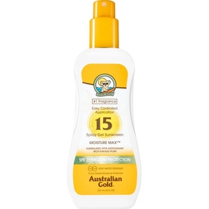 Australian Gold Spray Gel Sunscreen защитен спрей против слънчеви лъчи SPF 15 237ml