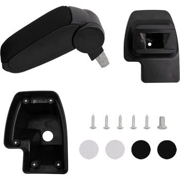 Image 1 of vidaXL Подлакътник за кола черен 15x35x(33-49, 5) см ABS (154687)