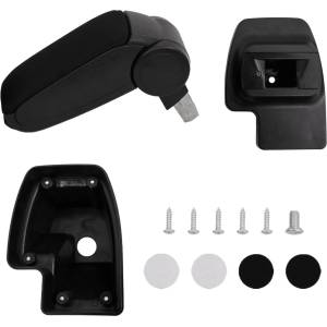 vidaXL Подлакътник за кола черен 15x35x(33-49, 5) см ABS (154687)