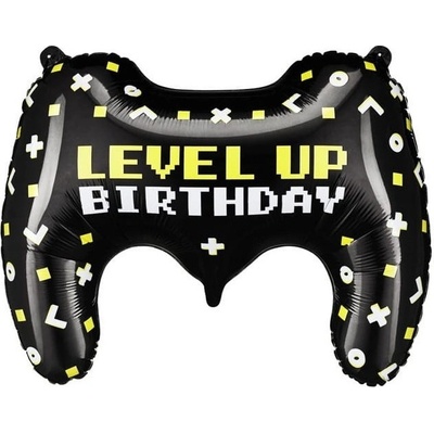 PartyDeco Balónek fóliový Gamepad 75 x 52 cm