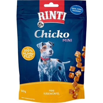 Rinti Extra Chicko Mini syrové kocky s kuracím 3 x 80 g