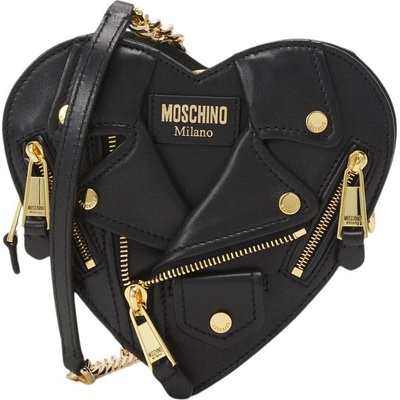 Moschino Heart Black crossbody kabelka Černá