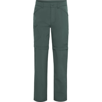 Jack Wolfskin Детски панталон със свалящи крачоли Jack Wolfskin Kid's Safari Zip Off Pants Walking trousers - Sago Palm - размер 128 (EU) (701-2597-0713)