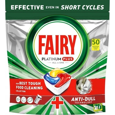 Fairy Platinum Plus kapsle do myčky nádobí 50 ks