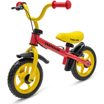 Baby Mix Traveller s brzdou červené