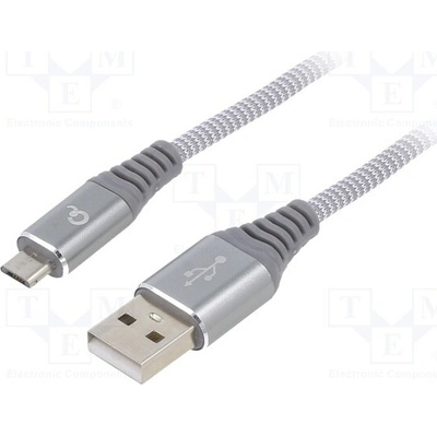 Gembird CC-USB2B-AMMBM-1M-WB2 USB 2.0 USB A vidlice USB B micro vidlice