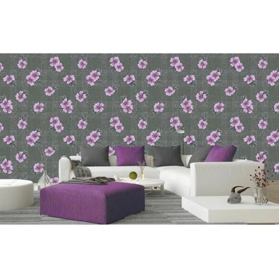 DIMEX ART Луксозна флизелинова тапета червени цветя с венчелистчета