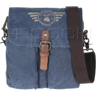 GreenBurry Plátená crossbody taška 5896-27 modrá