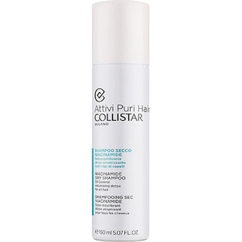 Collistar Attivi Puri Niacinamide Dry Shampoo сух шампоан за абсорбиране на излишния себум а освежаване на косата с ниацинамид за жени 150 мл