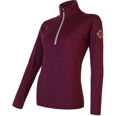 Sensor Merino Wool UPPER kr.zip port red