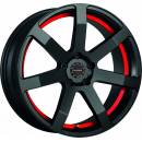 Corspeed Challenge 9x21 5x112 ET25 matt black trim red