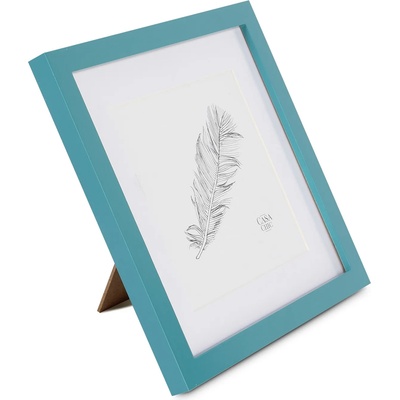 Casa Chic Clapton, рамка за картини, квадратна, снимки 24, 4 x 24, 4 cm, паспарту, стъкло (CL-10X10-TEAL) (CL-10X10-TEAL)