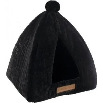 M-PETS YULL Tipi - Плюшена къща "Иглу", черна 37 х 37 х 37 см, Белгия 20300108