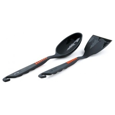 Gsi Outdoors Pack Spoon/spatula Set Grey 7.4