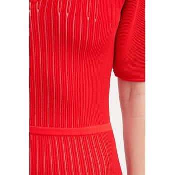 Herve Leger Рокля Herve Leger Lyla в червено къса разкроена SHO8284542 (SHO8284542)