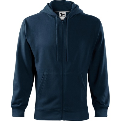 MALFINI Malfini trendy zipper 410 / Дълго кенгуру яке с качулка - тъмносиньо xxxl (4100218)