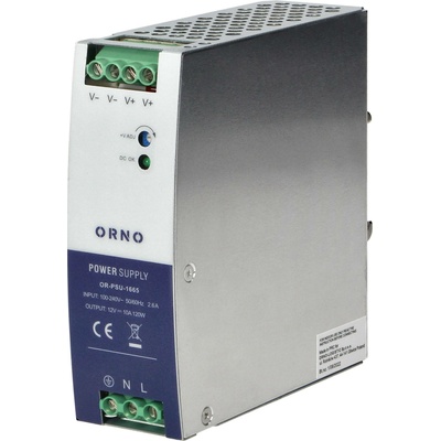 ORNO 24V Napájecí zdroj na DIN lištu DC, 10A, 120W