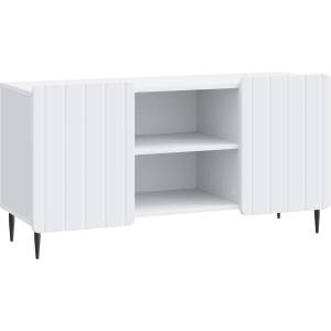 vidaXL ТВ шкаф Бяло 102 x 34, 5 x 52 см Инженерна дървесина (894465)