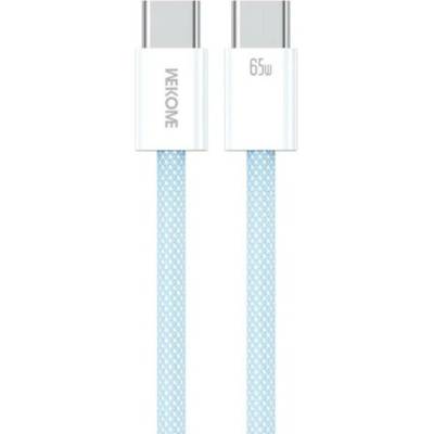 Wekome WDC-21 opletený nabíjecí a datový USB-C na USB-C modrý