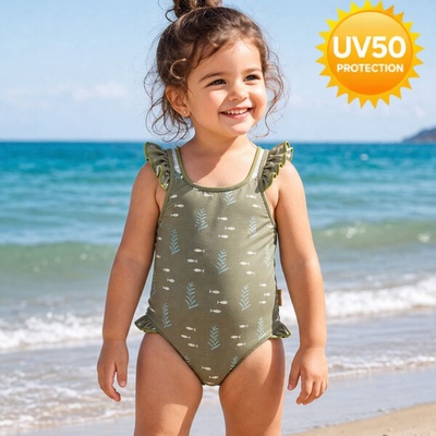 Fresk: Цял детски бански с UV50 защита Ocean Sea Green (FR-SW2340-16-86)