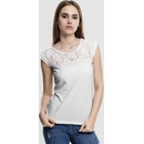 Urban Classics Ladies Top Laces Tee white