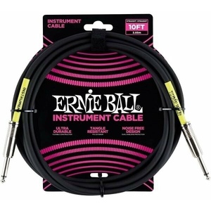 Ernie Ball P06048 Black 3 m Директен - Директен Инструментален кабел