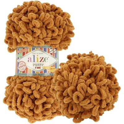 Alize Puffy Fine 179 orieškovo hnedá