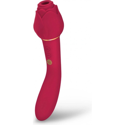 Secret Kisses Rosegasm Twosome Suction Vibe Red